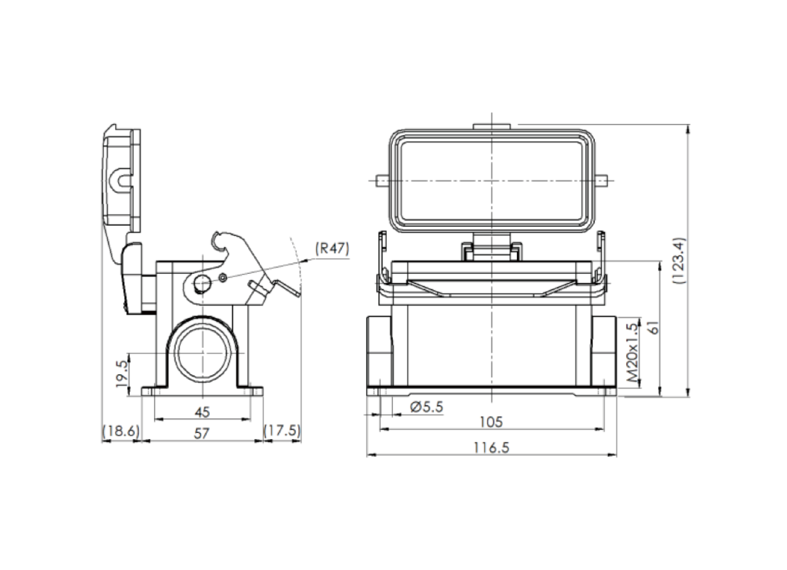 H16B-SM-1L-PC-M20