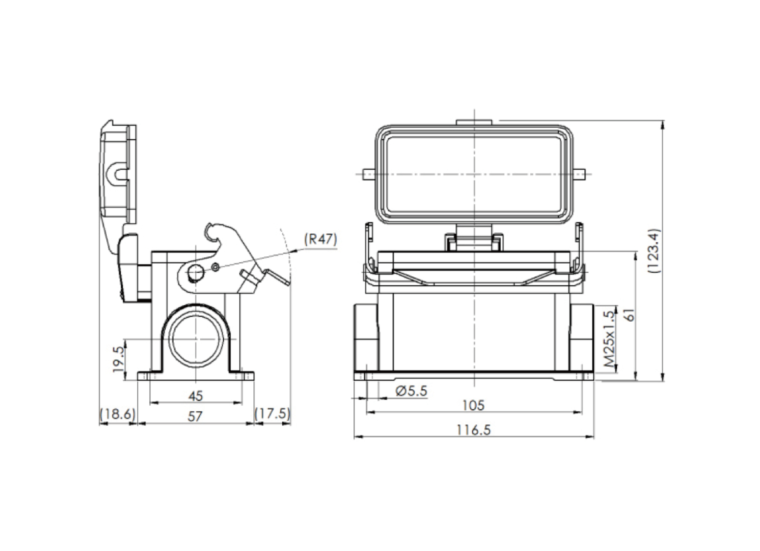 H16B-SM-1L-PC-M25