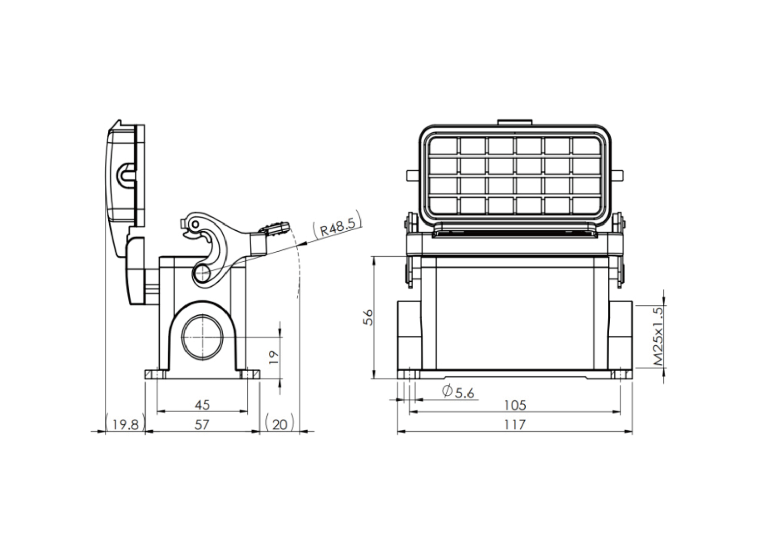 H16B-SM-1LS-PC-M25