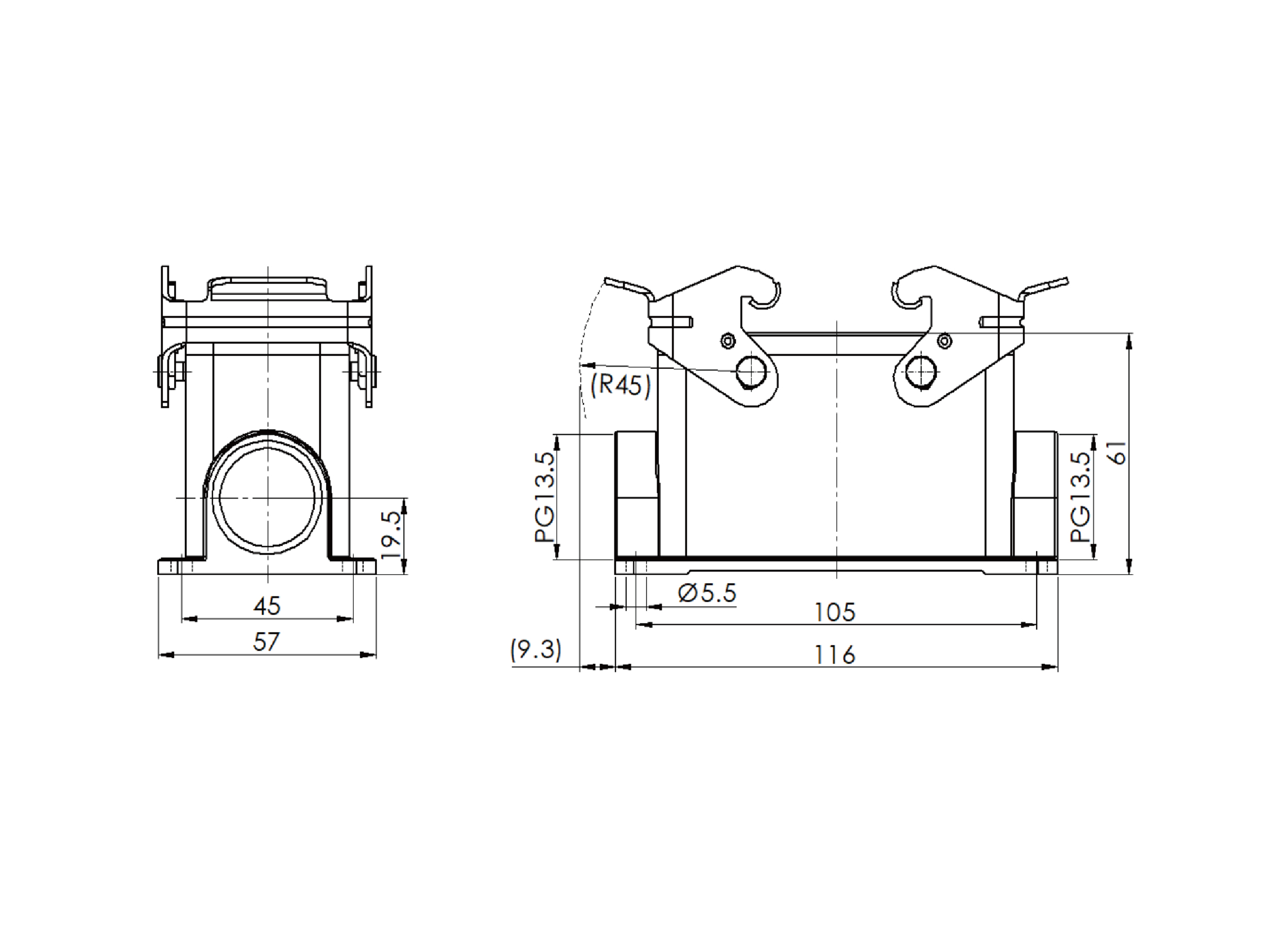 H16B-SM-2L-2PG13.5