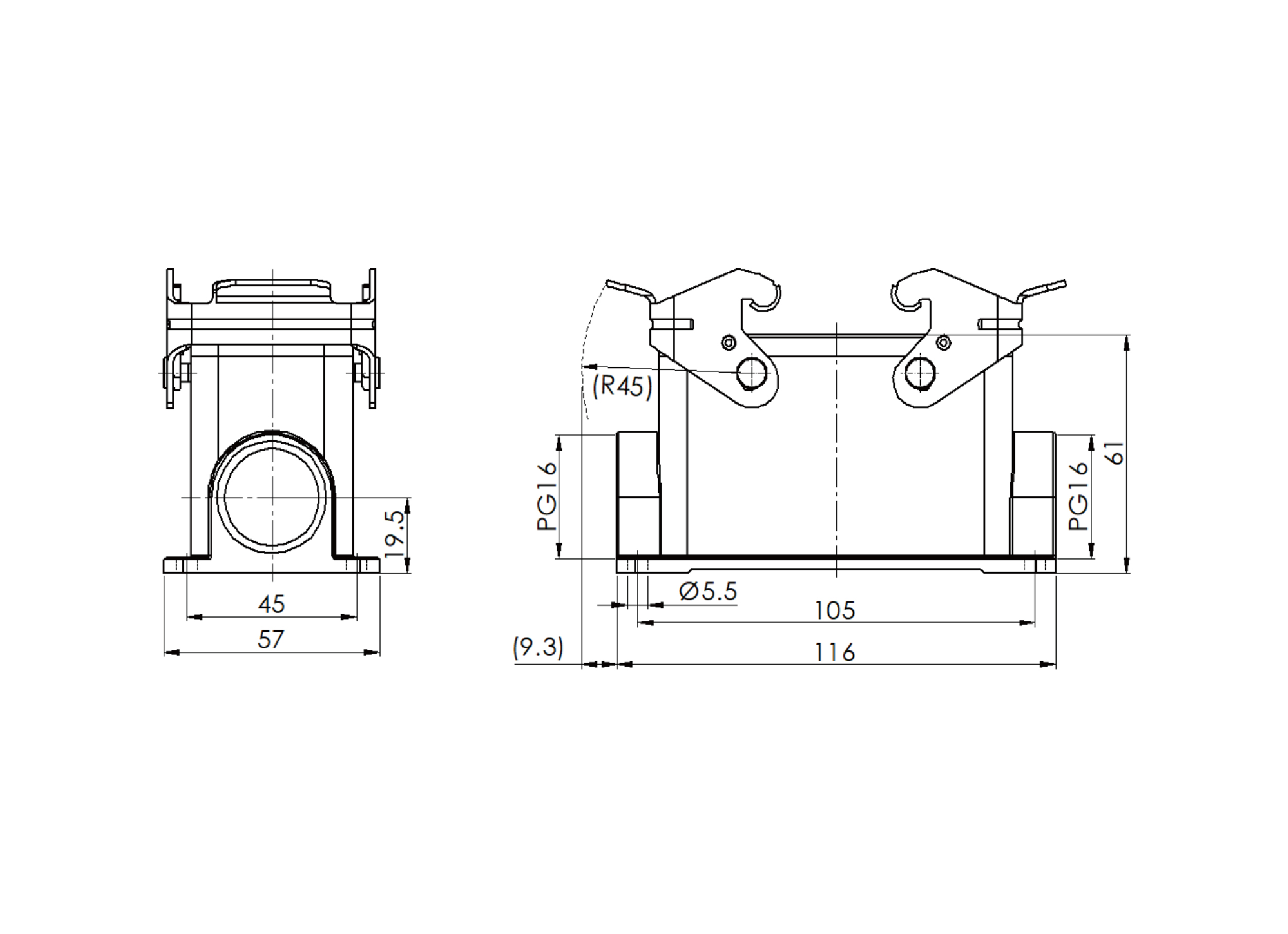 H16B-SM-2L-2PG16