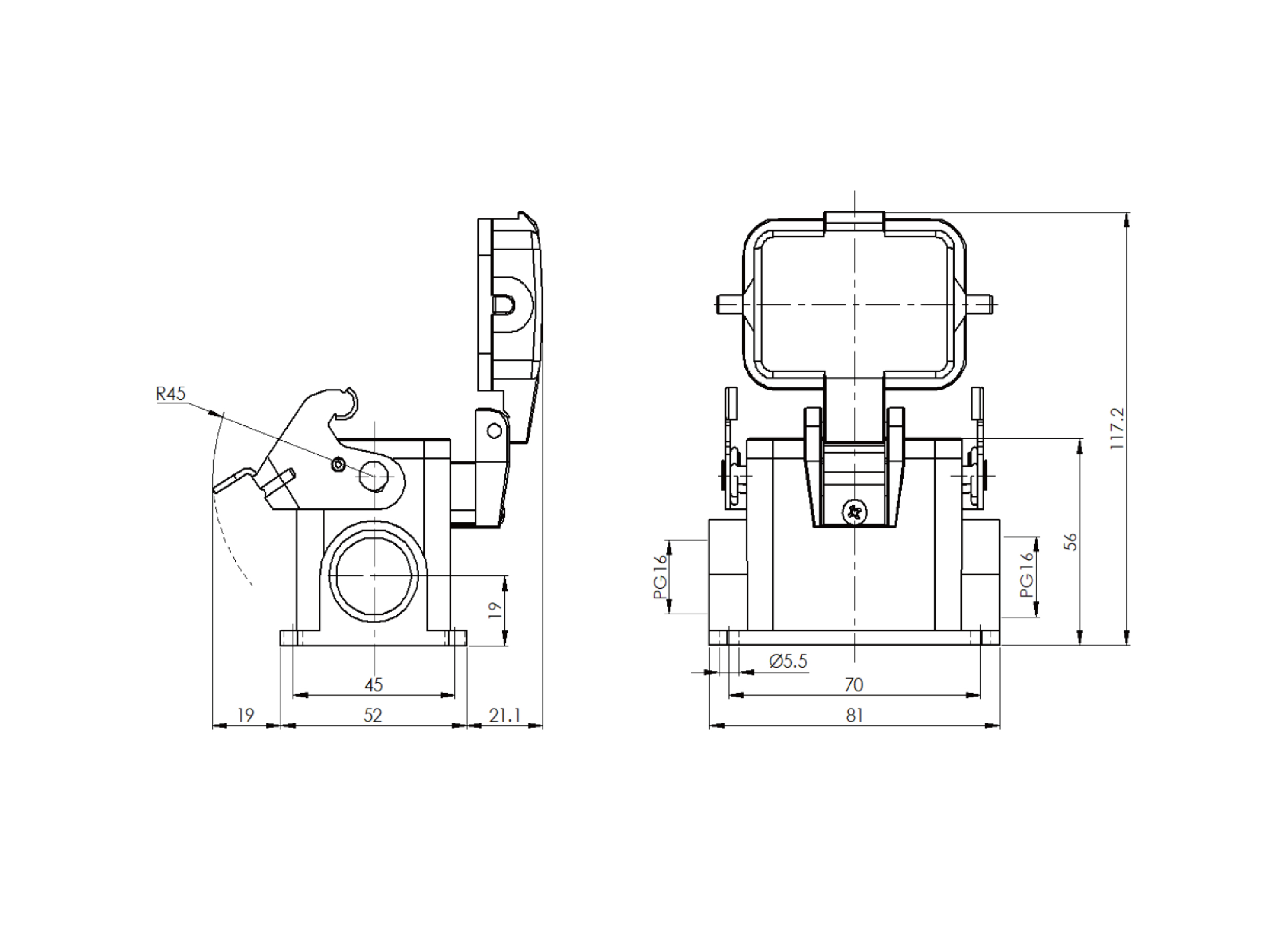 H6B-SM-1L-PC-2PG16