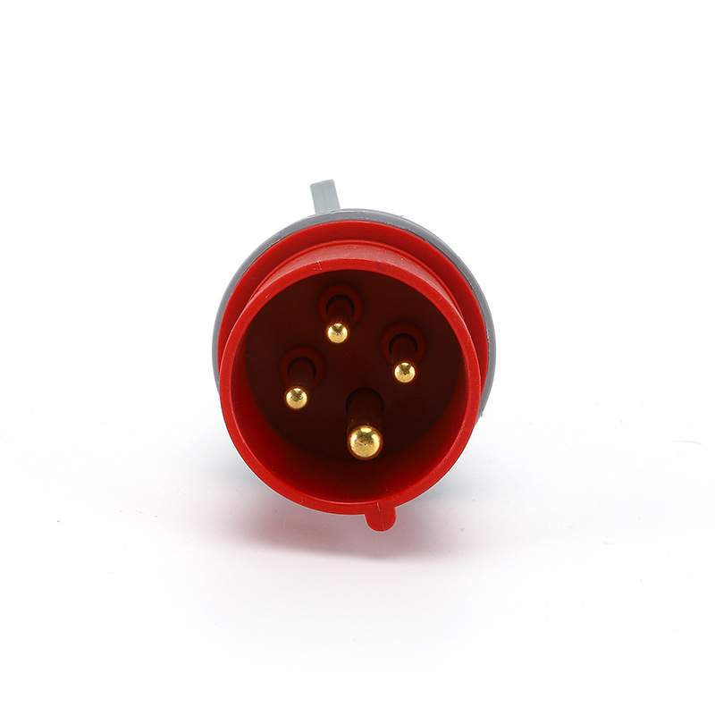 Waterproof Industrial Connector Plug 4Pin 32A 380-415V 3P+E IP44