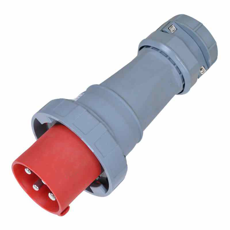 Waterproof Industrial Connector Plug 4Pin 125A 400V 3P+E IP67