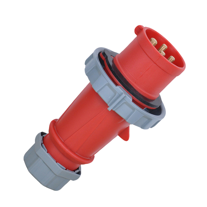 Waterproof Industrial Connector Plug 4Pin 16A 400V 3P+E IP67