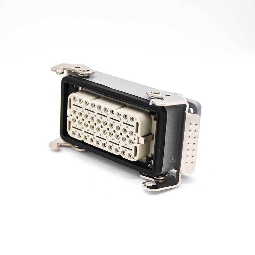 HDC Connector 40Pin Male female Butt-Joint Hasp Side Entry Type High Side Cable Ently H16T Shell M40