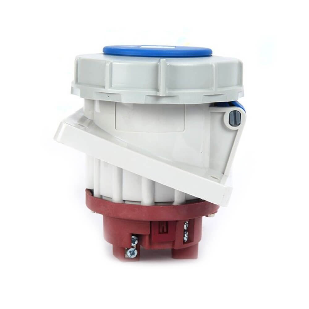 Waterproof Industrial Connector Socket 3Pin 63A 400V 2P+E IP67