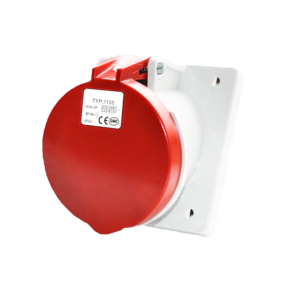 Waterproof Industrial Connector Socket 5Pin 63A 400V 3P+E+N IP44