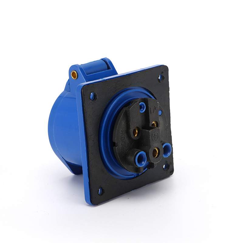 Waterproof Industrial Connector Socket 3Pin 16A 250V 2P+E IP44