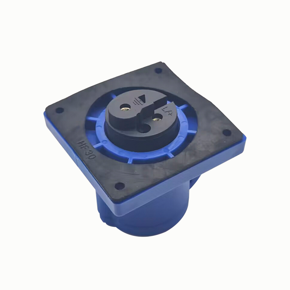Waterproof Industrial Connector Socket 3Pin 16A 250V 2P+E IP44