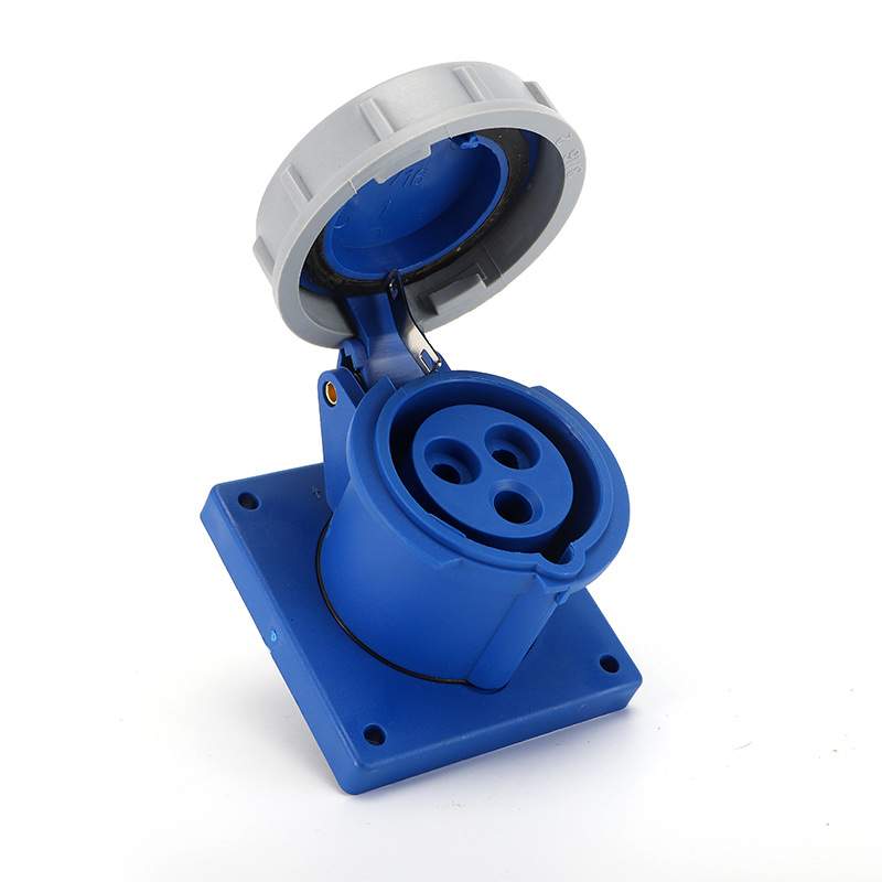 Waterproof Industrial Connector Socket 3Pin 32A 250V 2P+E IP67