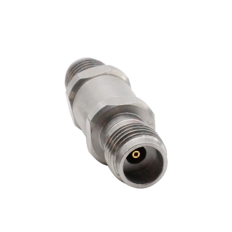 2.4mm Female Jack to SMA Female Jack Coaxial Adapter Stainless Steel 18GHz High Frequency Connector