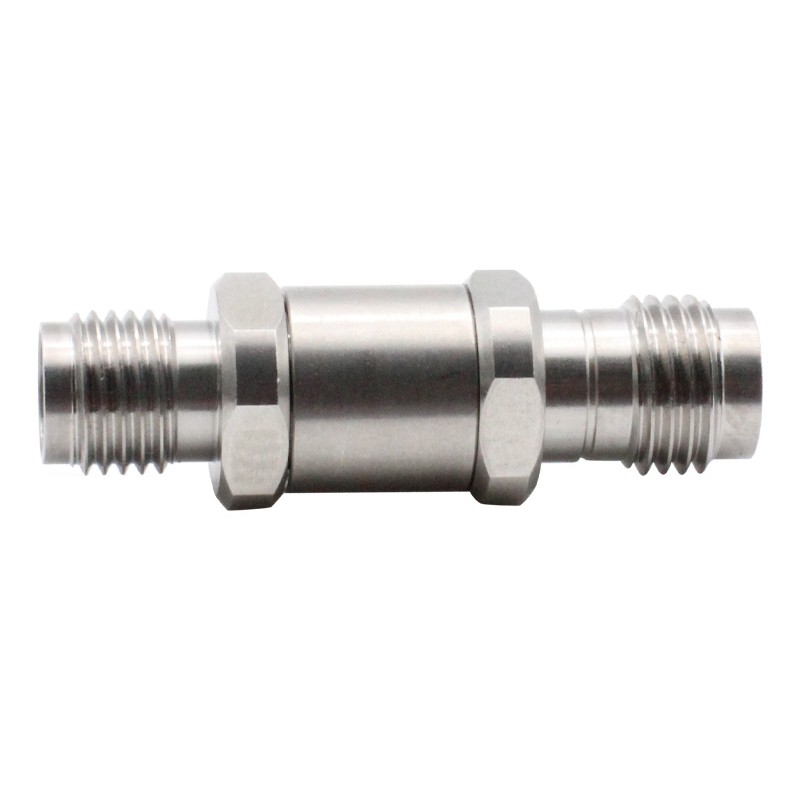 2.4mm Female Jack to SMA Female Jack Coaxial Adapter Stainless Steel 18GHz High Frequency Connector