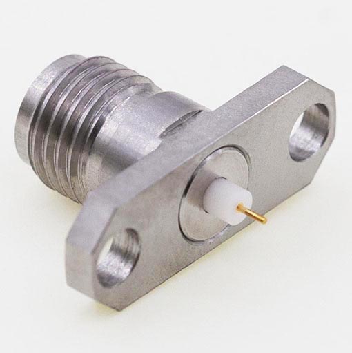 2.4mm Thread-in Connector, 15.8 x 5.7mm / 0.625 x 0.223inch Flange 0.6mm / .024″ Pin