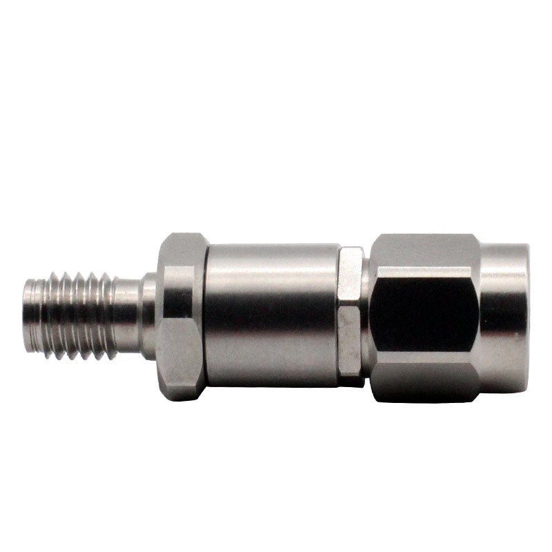 2.92MM Male to SSMA Female Coaxial Adapter Stainless Steel 40GHZ High Frequency Connector Tester