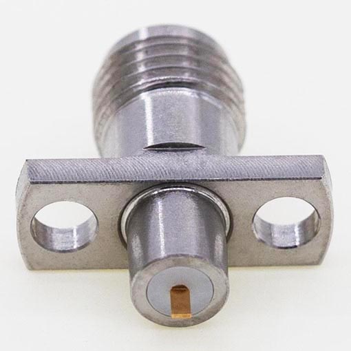 SMA Female Connector, 12.7 x 4.8mm / 0.500 x 0.190inch Flange, 0.8mm Horizontal Flat Pin