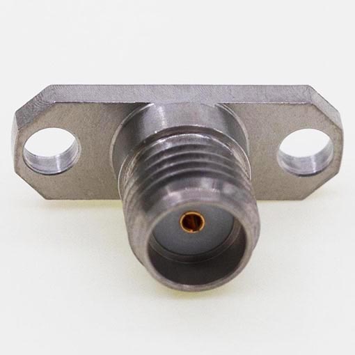 SMA Female Connector 14 x 4.8mm / 0.55 x 0.19inch Flange 1.27mm Horizontal Flat Pin