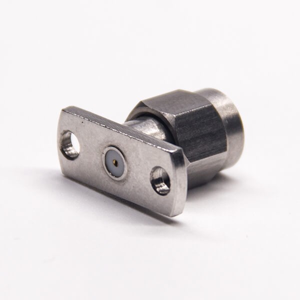 SMA Male Straight Flange with 2 Holes