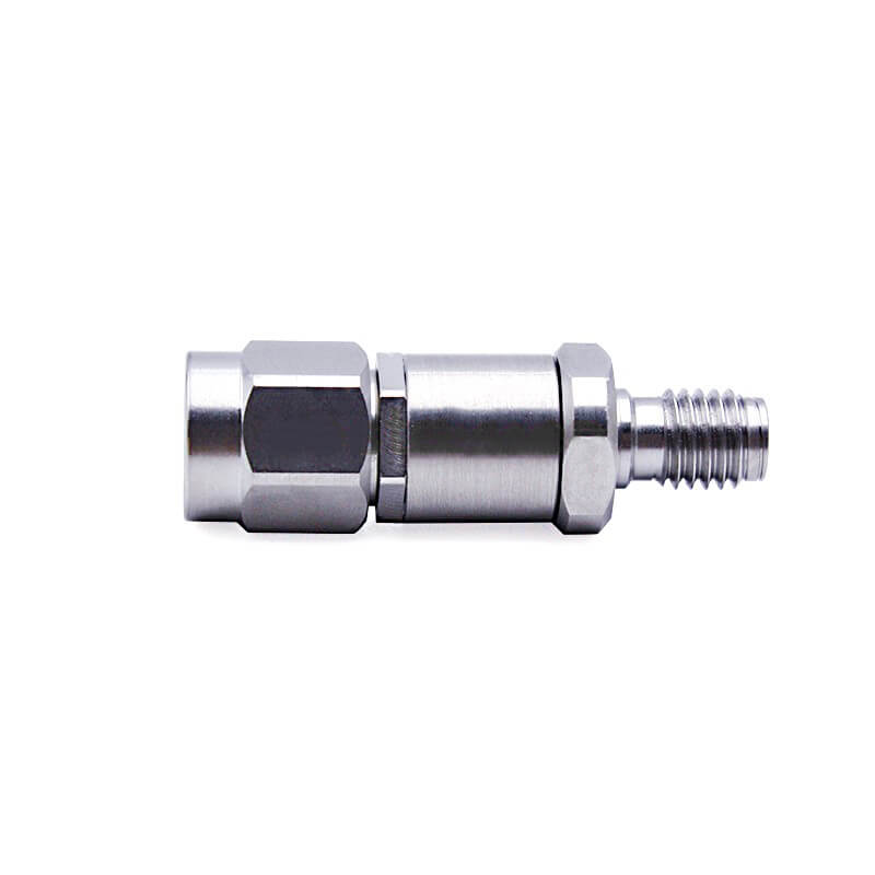 Stainless Steel Rf Coax Connector 3.5mm Male To SSMA Female Dc-26.5G Test Adapter