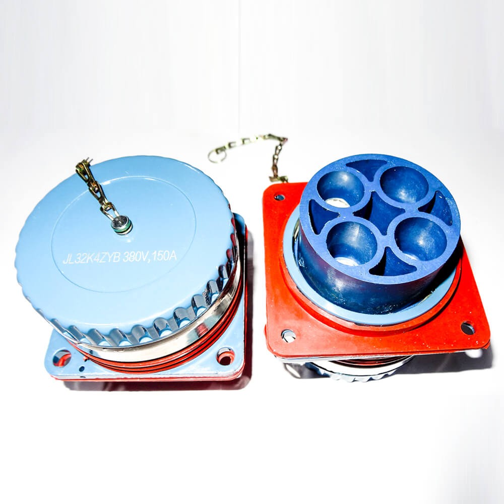 4 Pin Round Electrical Connector JL Female Sockt With Dust Cap Traction Motor Connector Bayonet Coupling