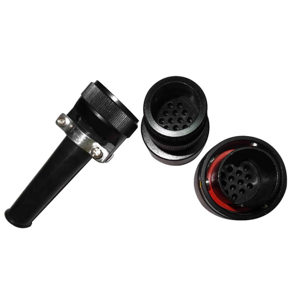 Speed Rail Connectors JL 14 Pin 180 Degree Bayonet Coupling Solder Plug Male Traction Motor Connector