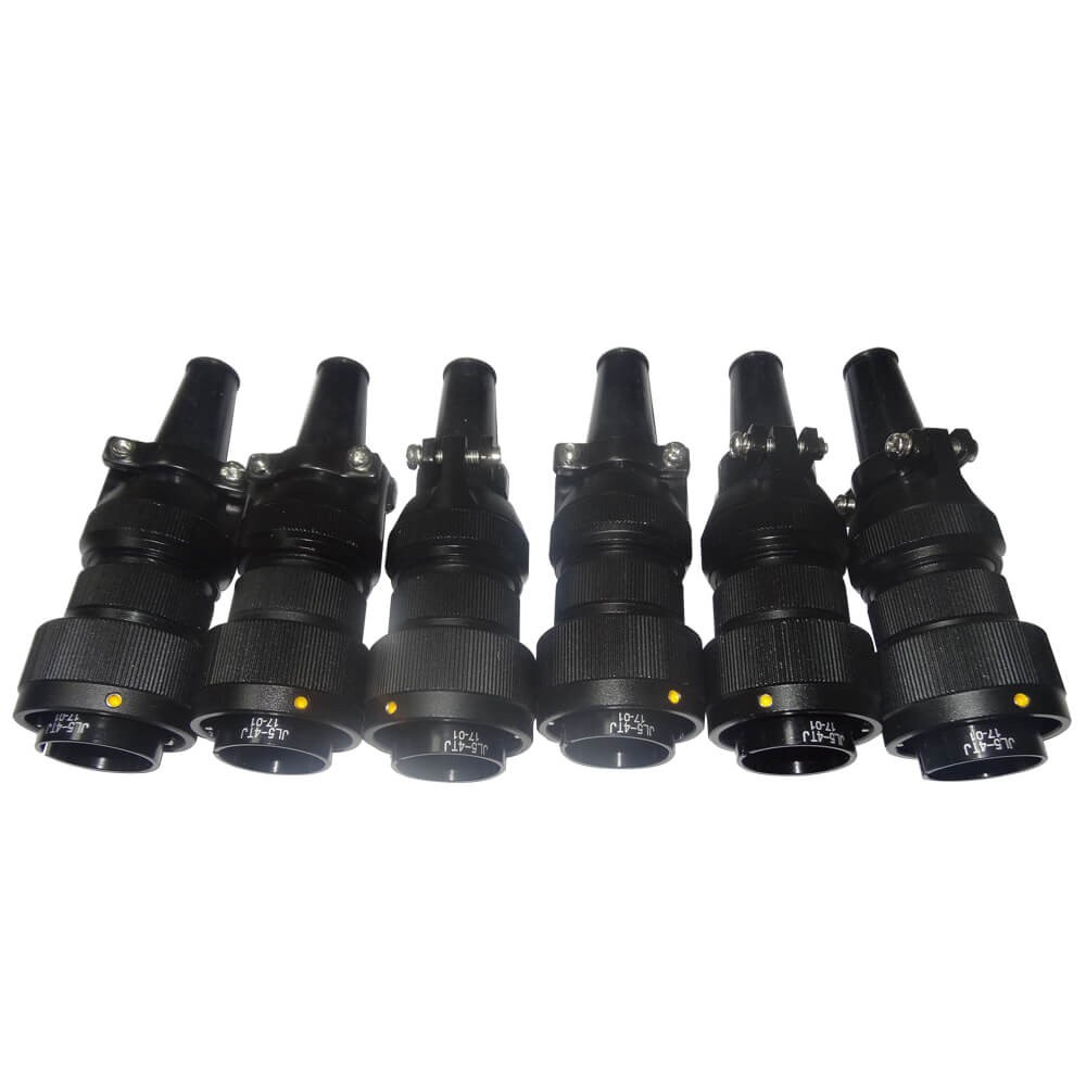 Transportation Connectors JL Solder Male Plug 4 Pin Straight American-Standard Bayonet Coupling