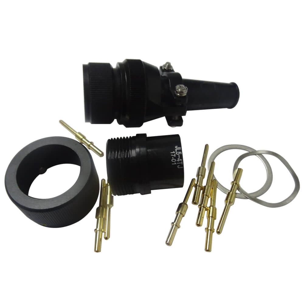 Transportation Connectors JL Solder Male Plug 4 Pin Straight American-Standard Bayonet Coupling