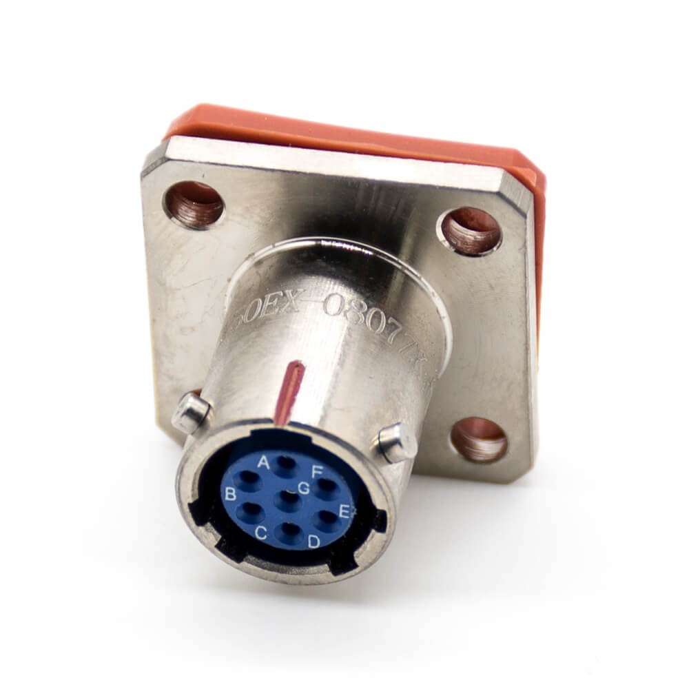 7 Pin Electrical Connectors Straight Bayonet Coupling 08 Shell Size Solder Y50EX Male Butt-Joint Female