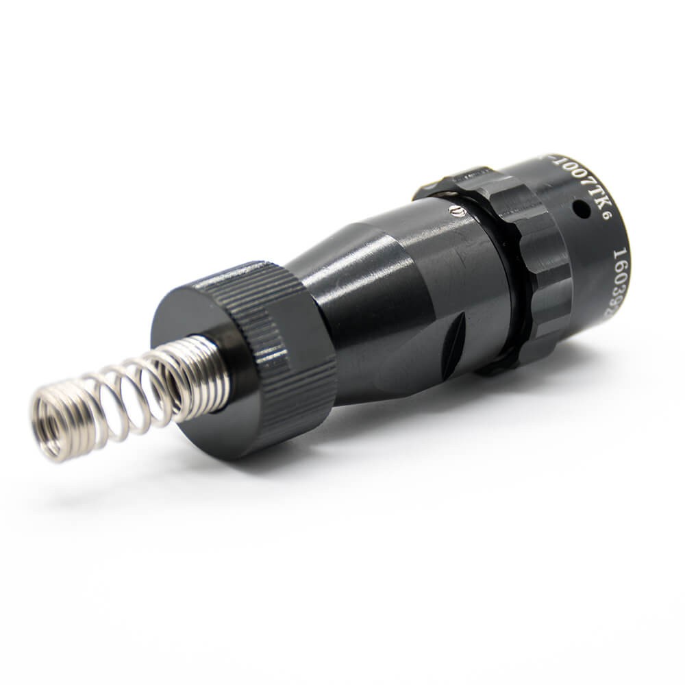 Aviation Connector Plug Spring 10 Shell Size 7 Pin Female Straight Bayonet Coupling Solder Y50X Connector