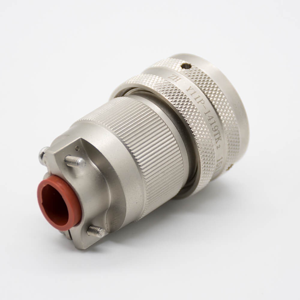 Y11P Plug&Socket 19Pin Panel Mount 14 Shell Size Aluminum alloy Female Butt-jiont Male Straight Bayonet Coupling Connector