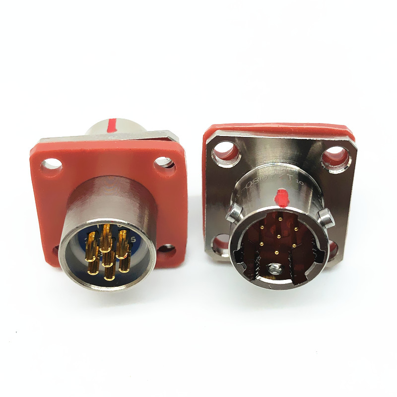 YGD 08 Shell 2Pin Cable Bayonet Coupling Socket Solder Cup Plug Solder Straight Aluminum Alloy Male Butt-Joint Female