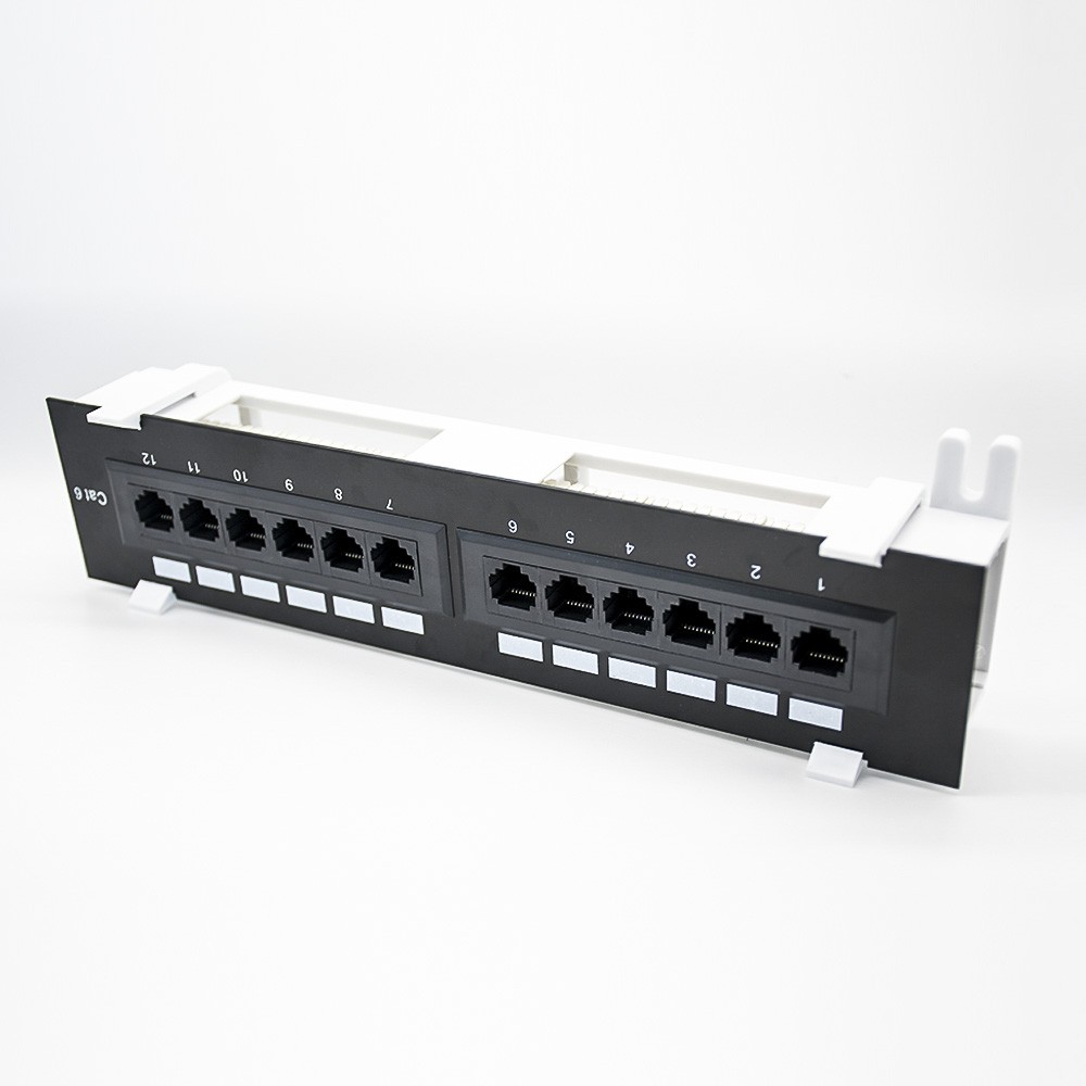 Network Patch Panel CAT6 12 Port Patch Panel With RJ45 Jack