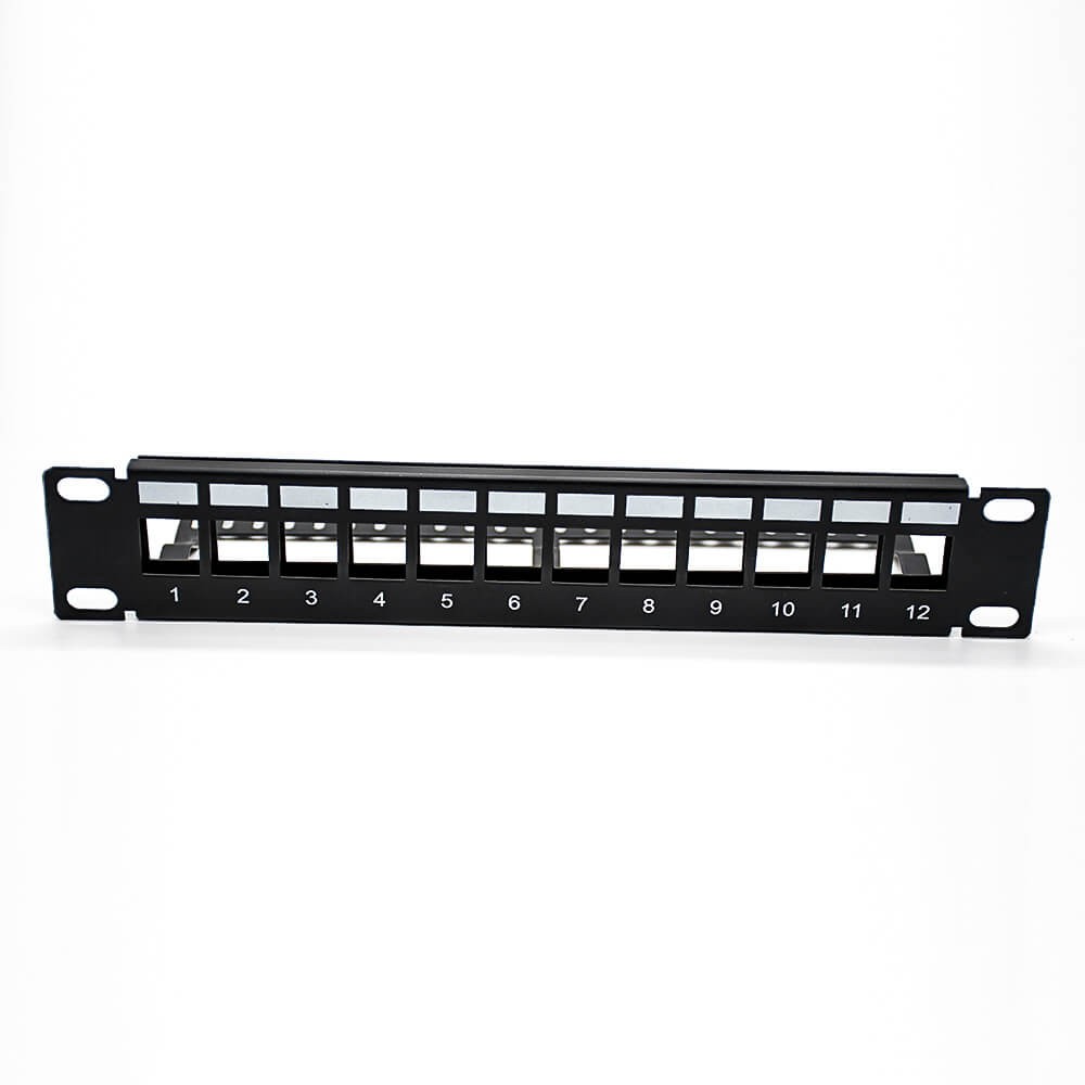 Network Patch Panel Unshield Empty 1u 12 Ports