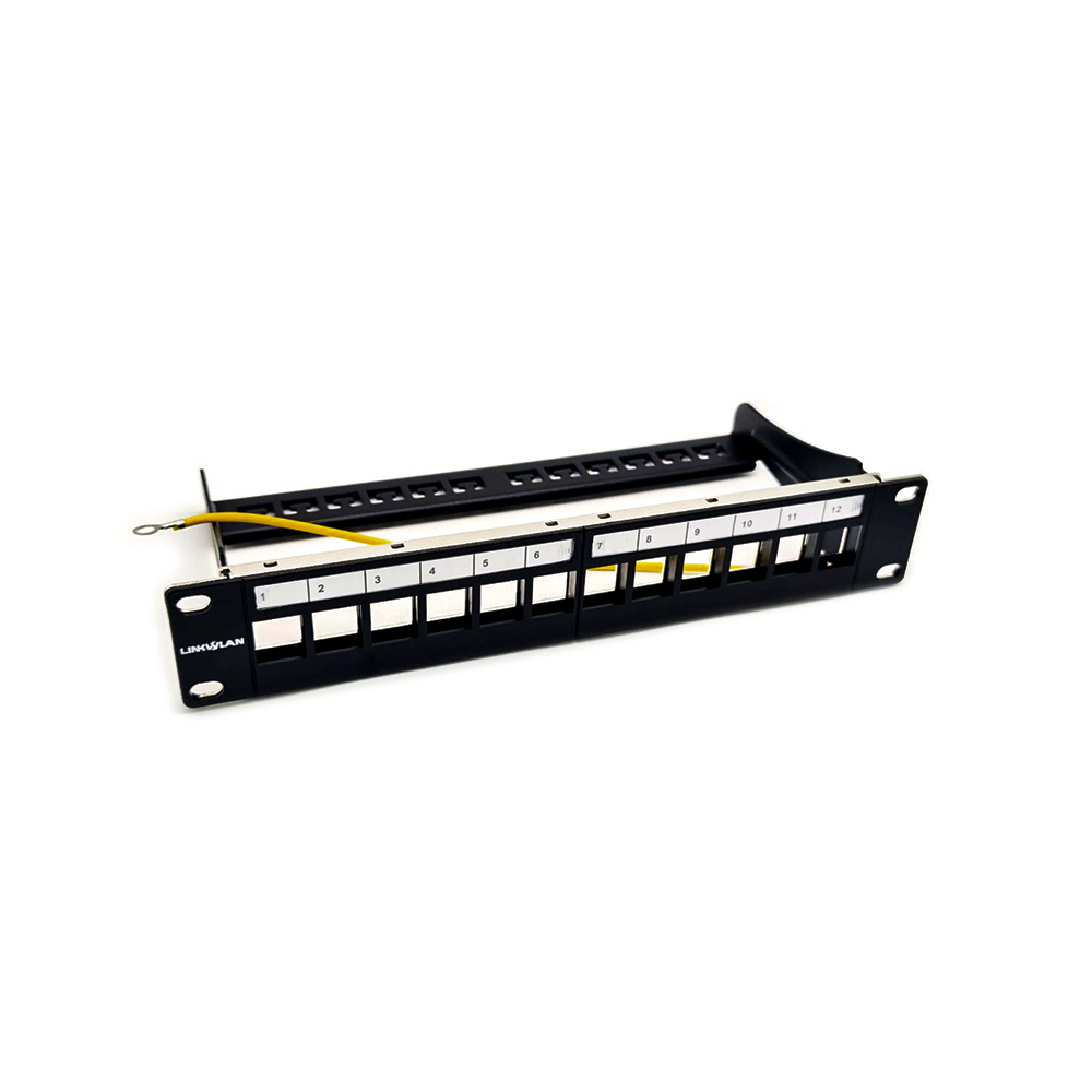 Network Patch Panel Unshield Empty 1u 12 Ports