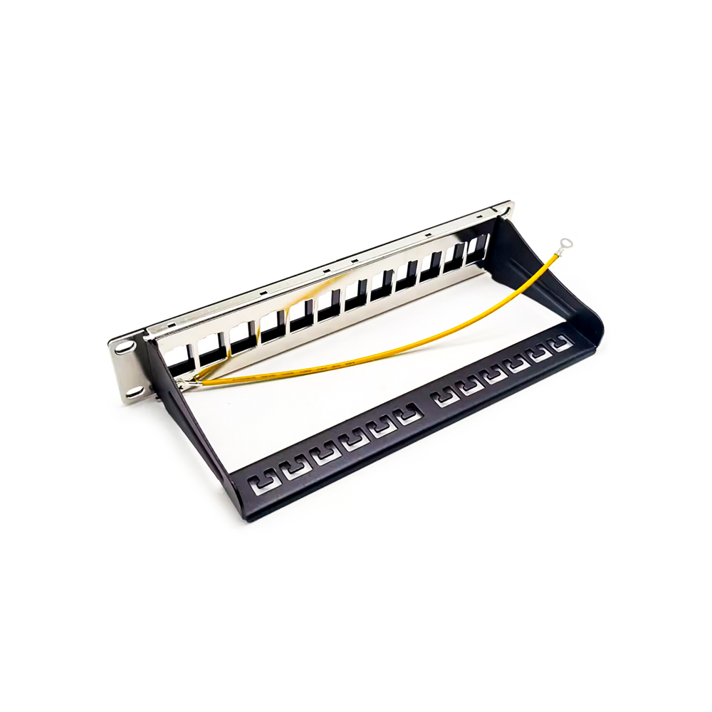 Network Patch Panel Unshield Empty 1u 12 Ports