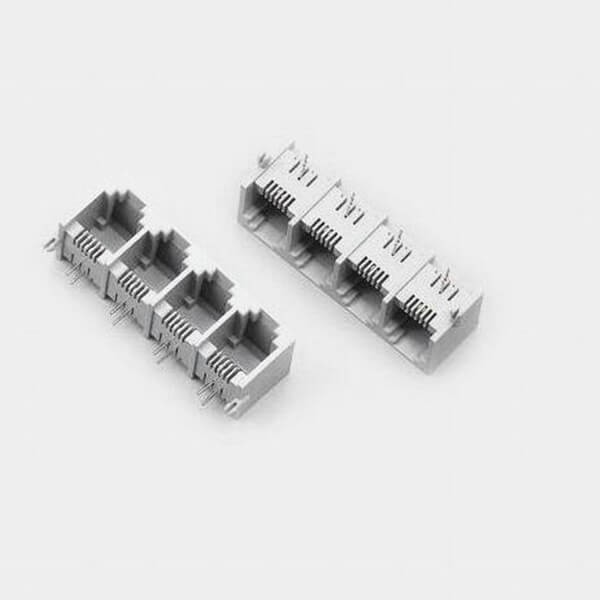 RJ11 Connector 6P2C 1*4 Female Telephone Socket without Led 20pcs