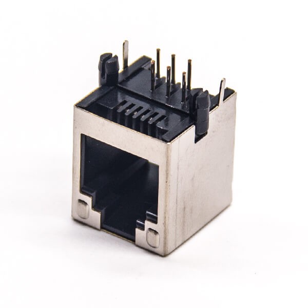 RJ12 Shielded Connectors 90 Degree Through Hole 6p6C PCB Mount