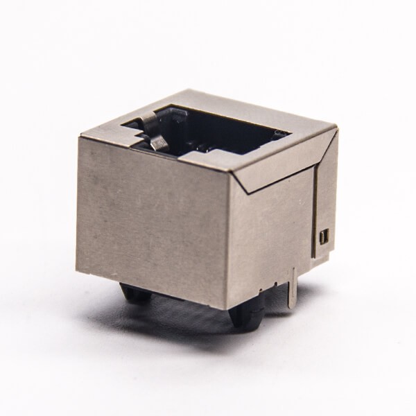 180 Degree RJ45 Ethernet Network Coupler Through Hole Shielded Jack