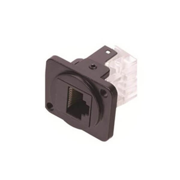 8P8C Waterproof RJ45 Panel Mount Ethernet Modular Connector