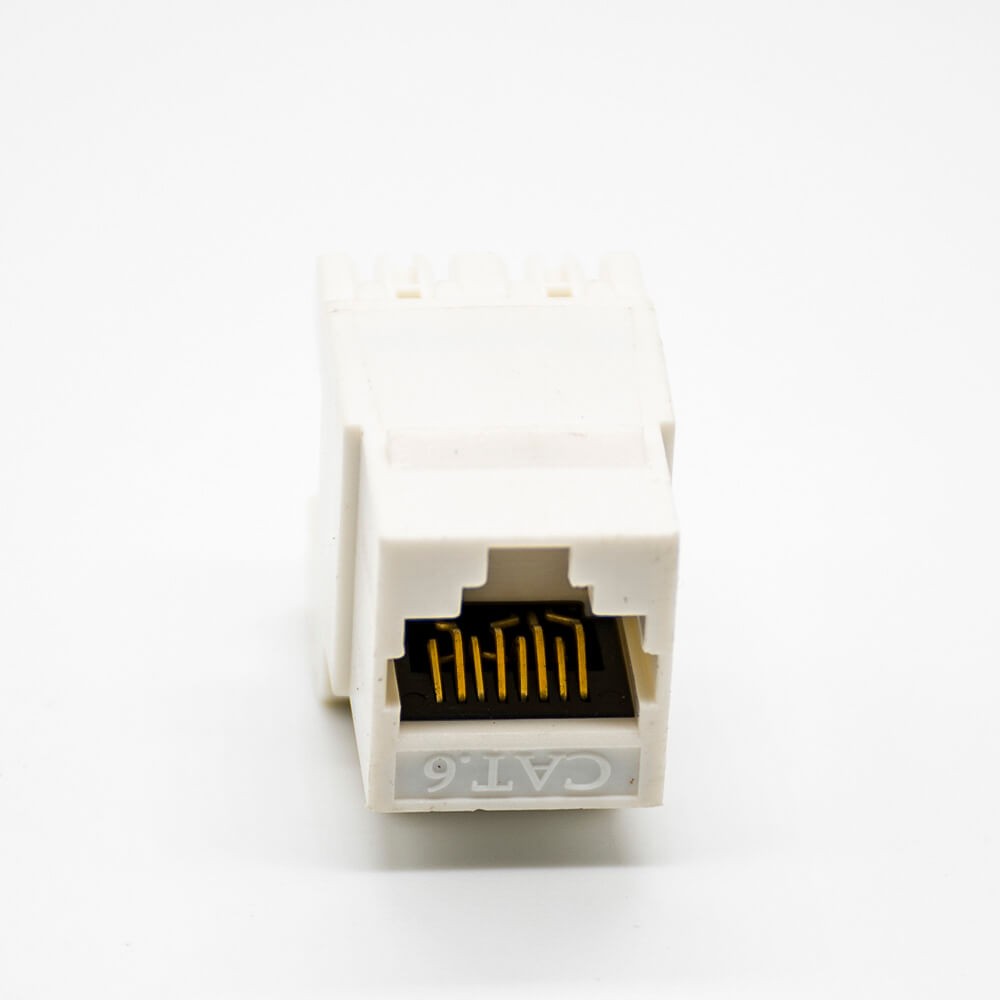 Cat6 RJ45 Jack Unshielded 180 Degree Network Module Keystone Jack