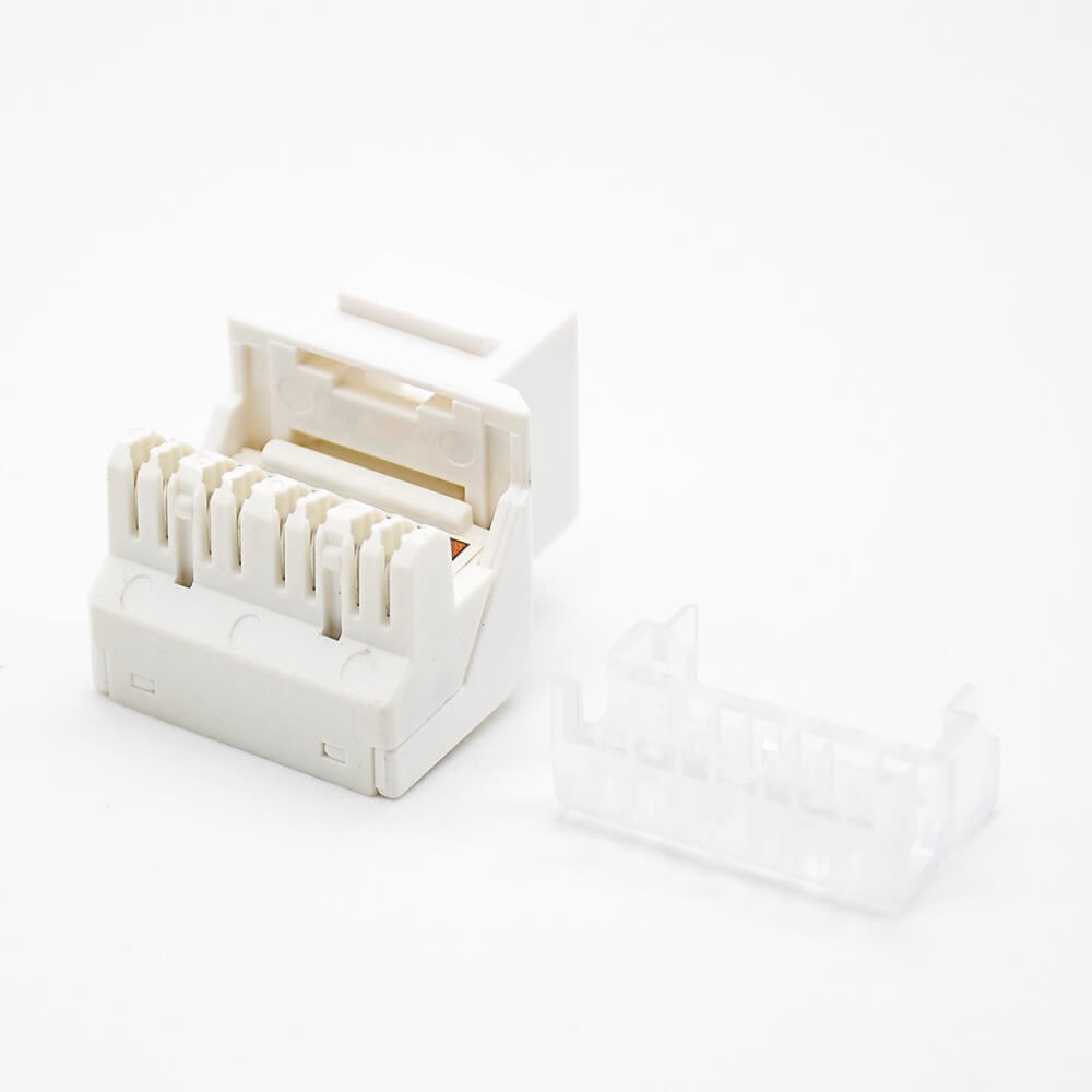 Cat6 RJ45 Modular Jack Unshielded Angled CAT6 Single Port Keystonge Jack