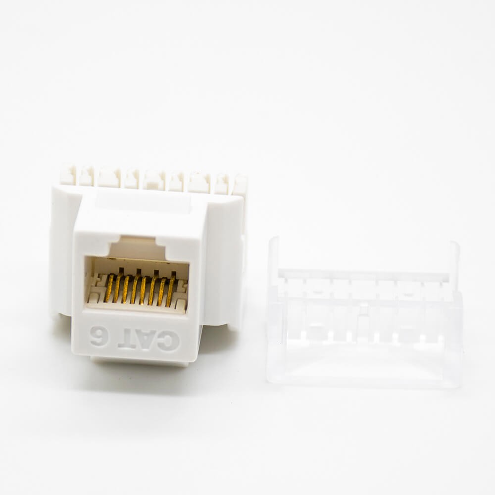 Cat6 RJ45 Modular Jack Unshielded Angled CAT6 Single Port Keystonge Jack