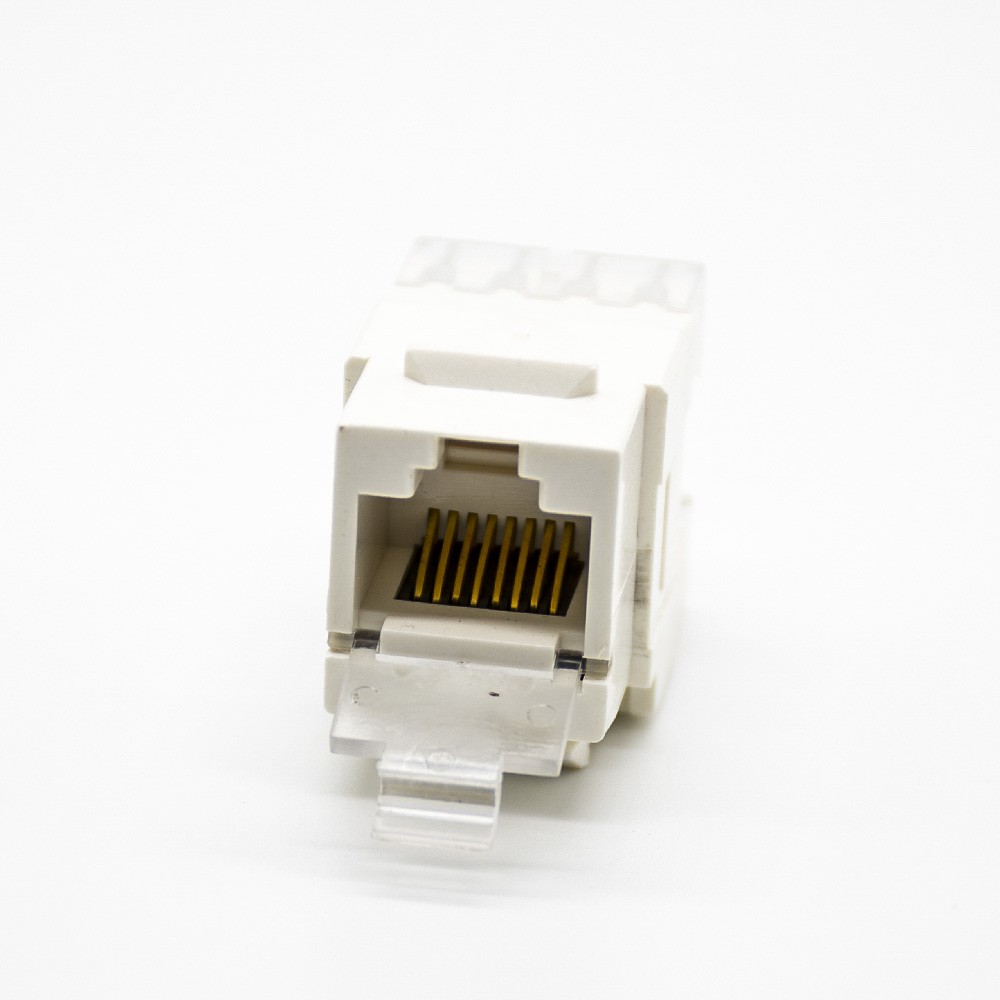 Modular Jack RJ45 Unshielded Single Port Cat5e Straight 8P8C RJ45 Jack