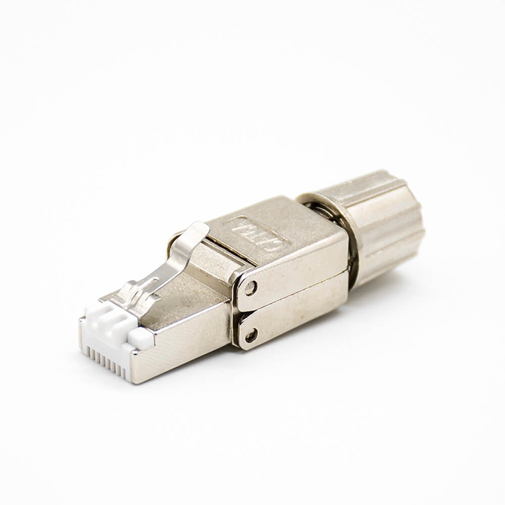 Plug Modular RJ45 Shielded CAT6 Toolless Straight Network Plug