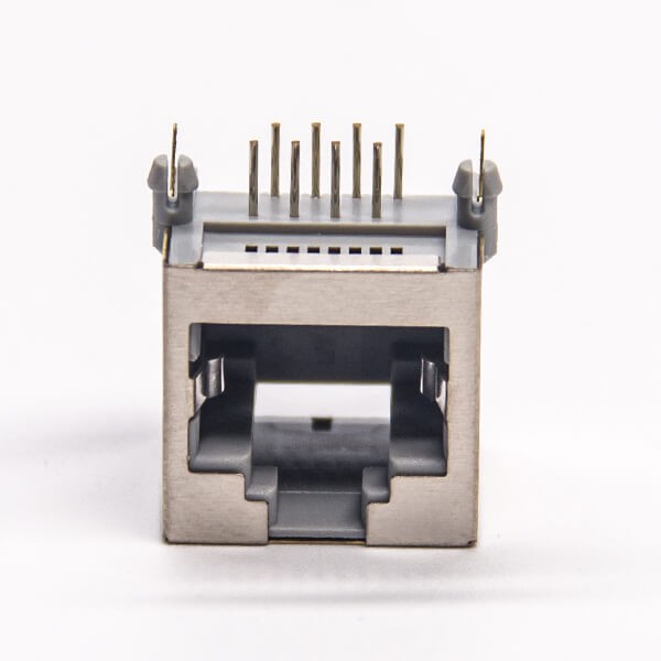 RJ45 8p8c Connector Right Angled Shielded RJ45 Jack DIP