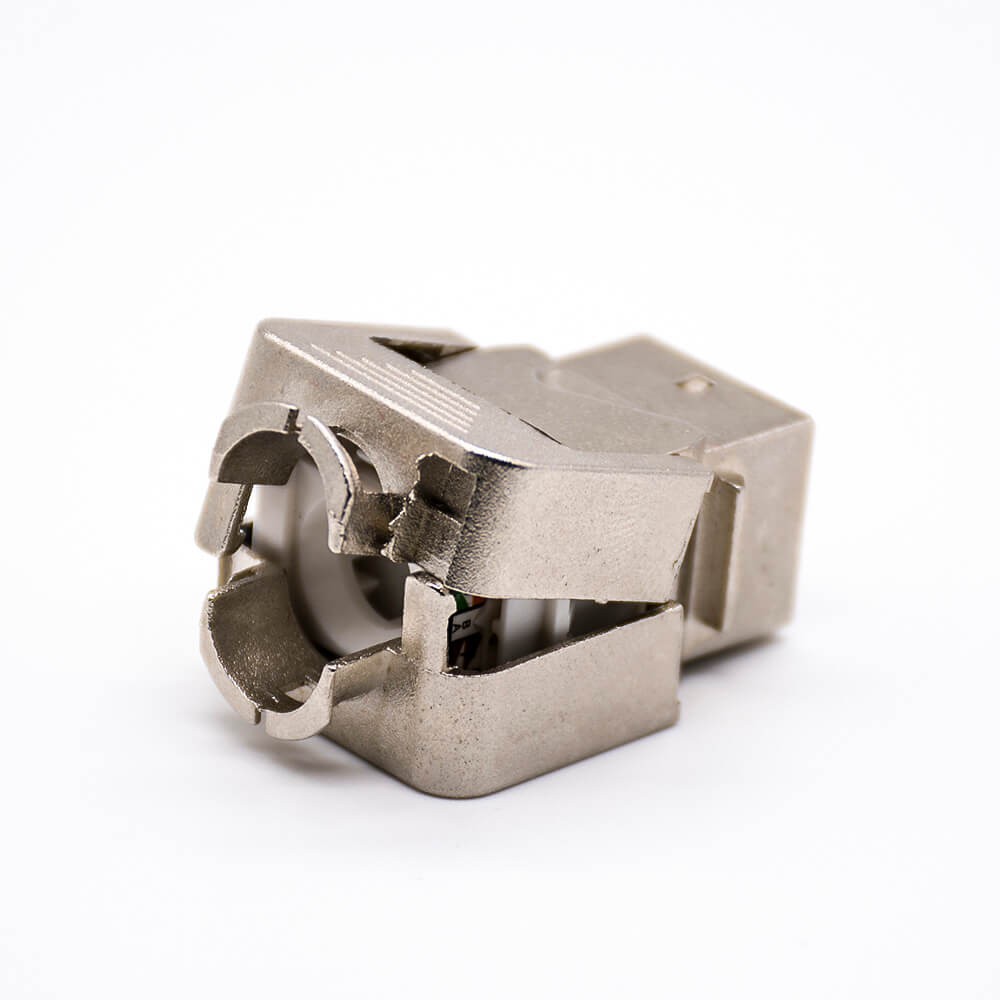 Yellow RJ45 Straight Through Hole rj45 Socket 8p8c with leds