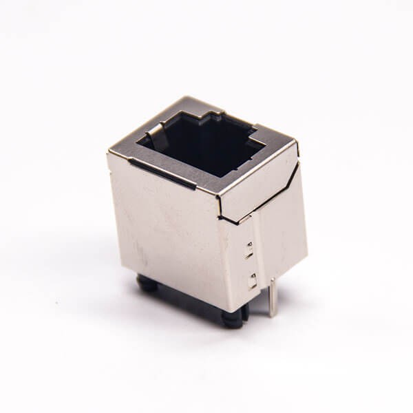 RJ45 Coupler Shielded 8P8C Straight Jack Through Hole for PCB Mount 20pcs