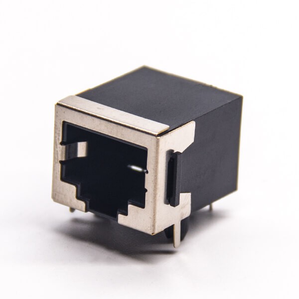 RJ45 Ethernet Connectors 90 Degree Modular Shielded without LED Through Hole