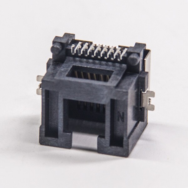 RJ45 Female Connectors Right Angled 8p8c SMT Socket PCB Mount