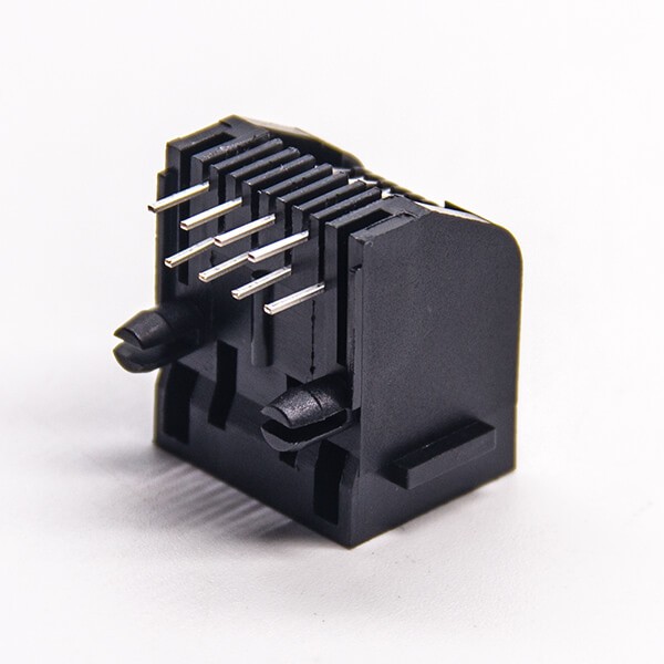 RJ45 Female Socket 90 Degree 8p8c Ethernet Network Through Hole PCB Mount